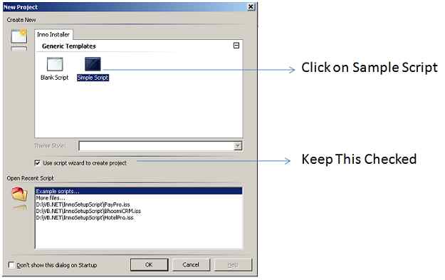 Select Create a New script